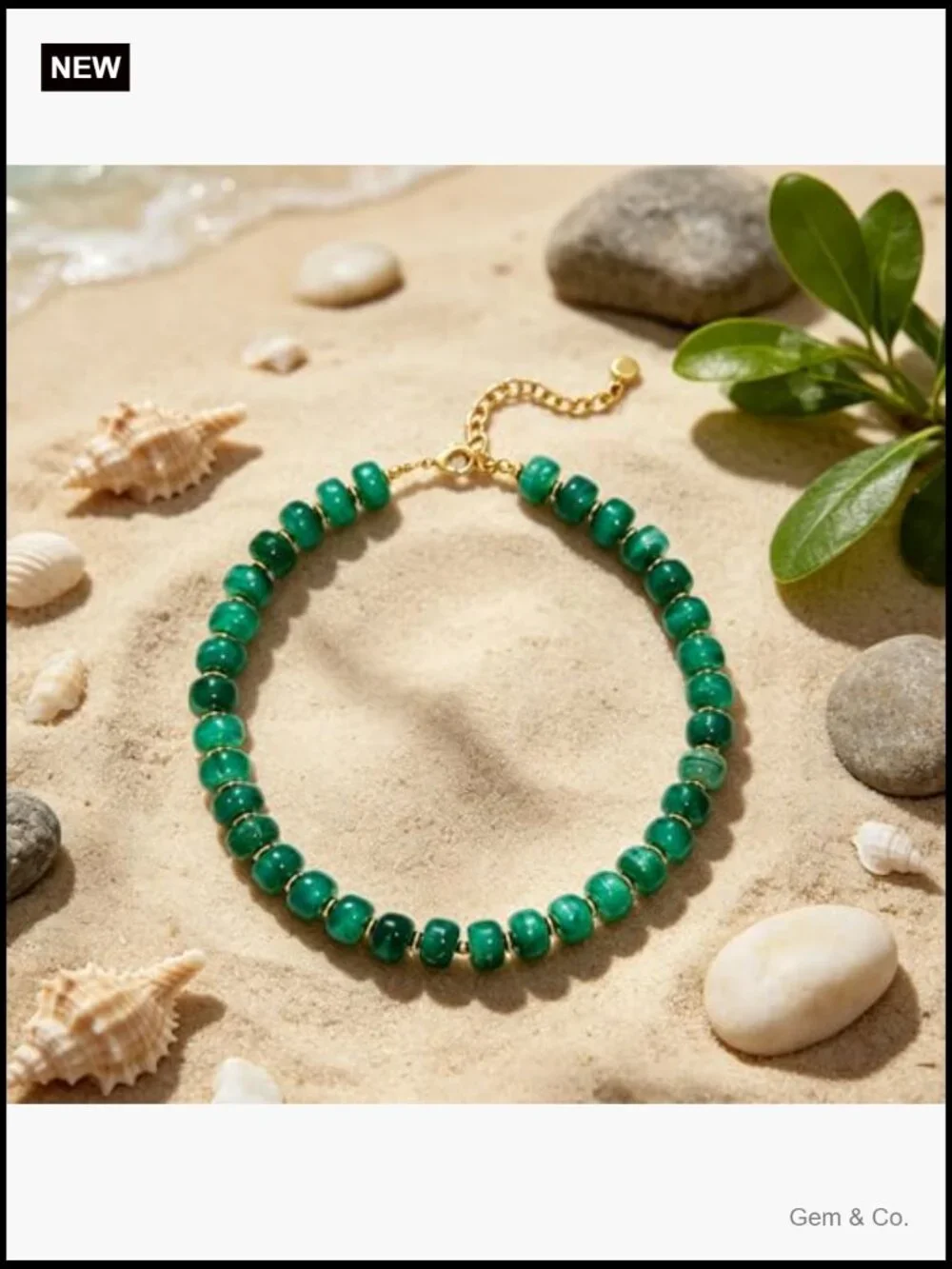Chunky Beaded Heart Necklace - Statement Puffy Choker